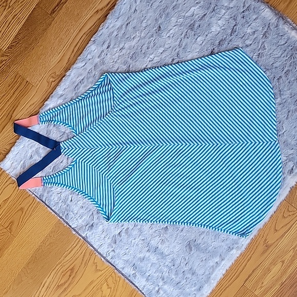 Nike Blue/White Striped Athletic Tank Top, Women's Size Large, Great Condition - Picture 5 of 5